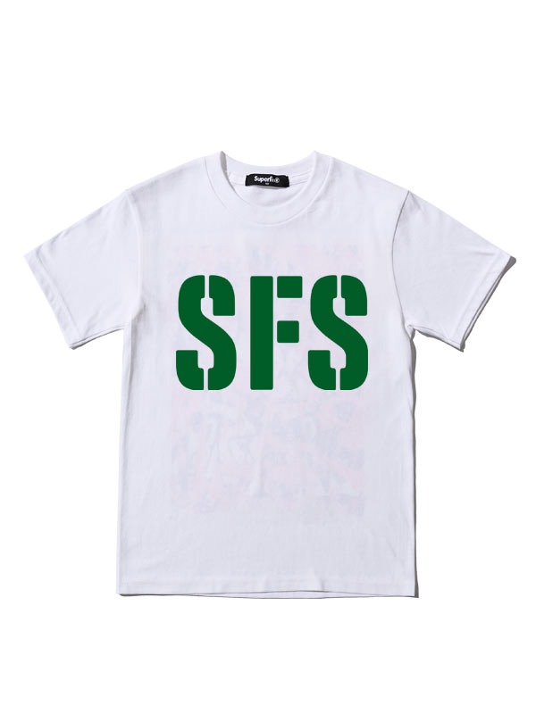 SFS BIG LOGO T-SHIRTS(화이트) 키즈 주니어 온라인 의류 편집샵  슈퍼핀 SUPERFIN