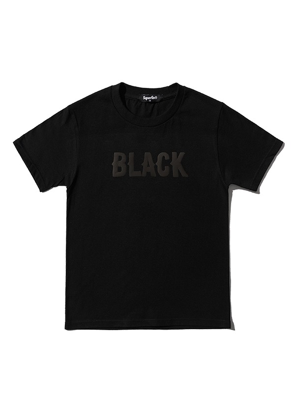 BLACK1 크루넥 반팔 티셔츠_ 키즈 주니어 온라인 의류 편집샵  슈퍼핀 SUPERFIN