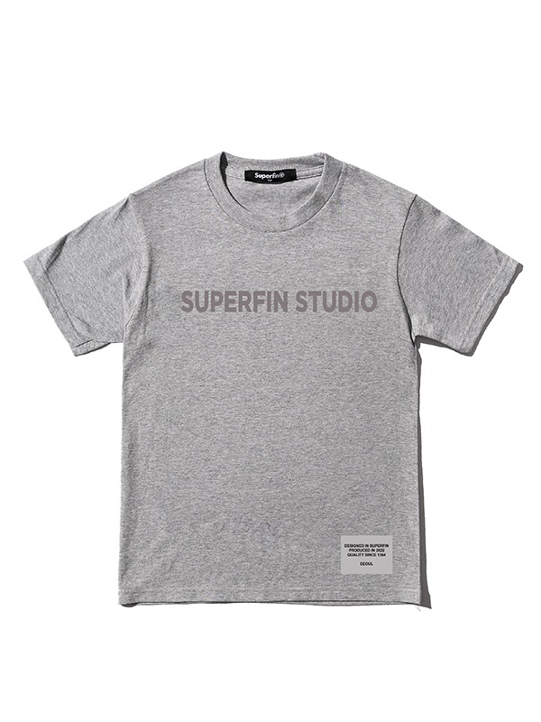 SUPERFIN STUDIO T-SHIRTS(그레이)