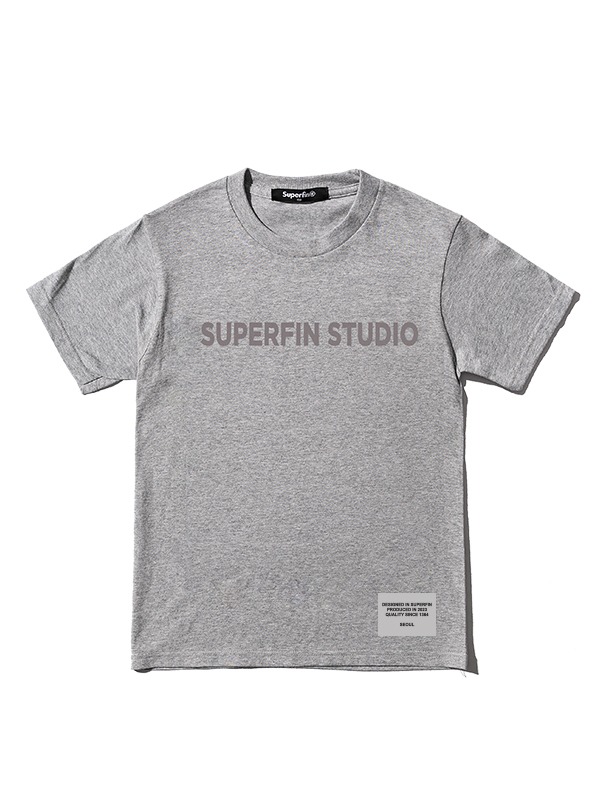 SUPERFIN STUDIO T-SHIRTS(그레이)_ 키즈 주니어 온라인 의류 편집샵  슈퍼핀 SUPERFIN