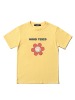 GOOD VIBES 라이트옐로우 크루넥 반팔 티셔츠&#039;